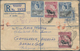 Ostafrikanische Gemeinschaft: 1953/54 Two Uprated Registered Postal Stationery Envelopes From Morogo - Brits Oost-Afrika