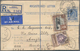 Ostafrikanische Gemeinschaft: 1953/54 Two Uprated Registered Postal Stationery Envelopes From Morogo - Brits Oost-Afrika