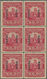 Panama-Kanalzone: 1921, 2 C. Carmine, Booklet Pane Of 6, Unused, Two Stamps With Thin Spot And Adhes - Panama