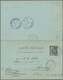 Senegal: 1892 Postal Stationery Doublecard With Attached Unused Reply Part Sent 1898 From Rufisque V - Other & Unclassified