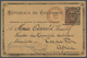 Kap Der Guten Hoffnung: 1889 Postal Stationery Card Of Colombia Send From Panama Postal Agency By Fr - Cape Of Good Hope (1853-1904)