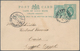 Kap Der Guten Hoffnung: 1905, POSTAL FRAUDE: 1/2d Stationery Card Uprated With Two Halfs Of 1/2d Gre - Cape Of Good Hope (1853-1904)