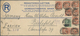 Südafrika - Ganzsachen: 1921/1924, Four Different Long-size REGISTERED LETTERS All Uprated And Comme - Other & Unclassified