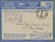 Delcampe - Südafrika - Ganzsachen: 1941/1945, Four ACTIVE SERVICE Lettercards 3d Blue All Commercially Used Wit - Sonstige & Ohne Zuordnung