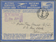 Delcampe - Südafrika - Ganzsachen: 1941/1945, Four ACTIVE SERVICE Lettercards 3d Blue All Commercially Used Wit - Andere & Zonder Classificatie