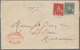 Trinidad Und Tobago: 1870/1876, Two Entires: (1d.) Red And 4d. Violet On Envelope From "TRINIDAD JA - Trinidad En Tobago (1962-...)