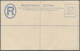 Trinidad Und Tobago: 1891, Stationery Registered-envelope 2 D. Dull-blue ".. CUT AWAY PERFORATED .." - Trinidad & Tobago (1962-...)
