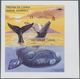 Tristan Da Cunha: 2002, Whales And Dolphins IMPERFORATE Sheetlet With Six Stamps And The Imperf. Min - Tristan Da Cunha