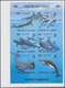 Tristan Da Cunha: 2002, Whales And Dolphins IMPERFORATE Sheetlet With Six Stamps And The Imperf. Min - Tristan Da Cunha