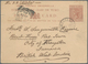 Turks- Und Caicos-Inseln: 1889, Penny Half Penny Brown Postal Stationery Card Tied By Circle Cancel - Turks- En Caicoseilanden