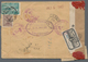 Uruguay: 1942, Registered Cover From MONTEVIDEO Via Miami To New York. There Held By U.S. Customs,of - Uruguay