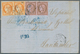 Venezuela: 1871, France/French Colonies Mixed Franking From Venezuela, Seige Of Paris, 10c Bistre On - Venezuela