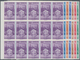 Venezuela: 1951, Coat Of Arms 'CARABOBO‘ Normal Stamps Complete Set Of Seven In Blocks Of 15 From Le - Venezuela