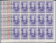 Venezuela: 1951, Coat Of Arms 'ZULIA‘ Airmail Stamps Complete Set Of Nine In Blocks Of 15 From Lower - Venezuela