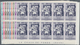 Venezuela: 1952, Coat Of Arms 'BOLIVAR‘ Airmail Stamps Complete Set Of Nine In Blocks Of Ten From Lo - Venezuela