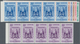 Venezuela: 1952, Coat Of Arms 'LARA‘ Normal Stamps Complete Set Of Seven In Horizontal Strips Of Fiv - Venezuela