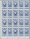 Delcampe - Venezuela: 1952, Coat Of Arms 'LARA‘ Airmail Stamps Complete Set Of Nine In Blocks Of 20 From Lower - Venezuela