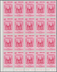 Delcampe - Venezuela: 1952, Coat Of Arms 'LARA‘ Airmail Stamps Complete Set Of Nine In Blocks Of 20 From Lower - Venezuela