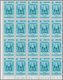 Delcampe - Venezuela: 1952, Coat Of Arms 'LARA‘ Airmail Stamps Complete Set Of Nine In Blocks Of 20 From Lower - Venezuela