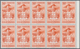 Venezuela: 1953, Coat Of Arms 'MERIDA‘ Normal Stamps Complete Set Of Seven In Blocks Of Ten From Lef - Venezuela