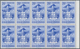 Venezuela: 1953, Coat Of Arms 'MERIDA‘ Normal Stamps Complete Set Of Seven In Blocks Of Ten From Lef - Venezuela