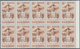 Delcampe - Venezuela: 1953, Coat Of Arms 'MERIDA‘ Normal Stamps Complete Set Of Seven In Blocks Of Ten From Lef - Venezuela