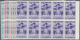 Venezuela: 1953, Coat Of Arms 'MERIDA‘ Airmail Stamps Complete Set Of Nine In Blocks Of Ten From Rig - Venezuela