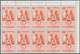 Venezuela: 1953, Coat Of Arms 'FALCON‘ Normal Stamps Complete Set Of Seven In Blocks Of Ten From Rig - Venezuela