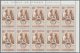 Delcampe - Venezuela: 1953, Coat Of Arms 'FALCON‘ Normal Stamps Complete Set Of Seven In Blocks Of Ten From Rig - Venezuela