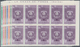 Venezuela: 1953, Coat Of Arms 'TRUJILLO‘ Normal Stamps Complete Set Of Seven In Blocks Of Ten From U - Venezuela