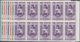 Venezuela: 1953, Coat Of Arms 'BARINAS‘ Normal Stamps Complete Set Of Seven In Blocks Of Ten From Ri - Venezuela