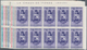 Venezuela: 1953, Coat Of Arms 'BARINAS‘ Airmail Stamps Complete Set Of Nine In Blocks Of Ten From Di - Venezuela