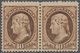 Vereinigte Staaten Von Amerika: 10c Jefferson 1882 Issue (Scott 209), Never Hinged Horizontal Pair, - Autres & Non Classés