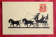 CPA 1913 SILHOUETTES HOMMES FEMMES COCHER CHEVAUX ATTELAGE CARRIOLE - TIMBRE Et CACHET ANGERS MAINE ET LOIRE - Silhouettes