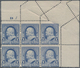 Vereinigte Staaten Von Amerika: 1c 1890 Issue (Scott 219), Never Hinged Top Right Corner Block Of Si - Other & Unclassified