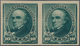 Vereinigte Staaten Von Amerika: 10c 1890 Plate Proof On Stamp Paper (Scott 226P5), Horizontal Pair, - Sonstige & Ohne Zuordnung