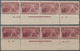 Vereinigte Staaten Von Amerika: 8c Columbus Issue (Scott No. 236), Bottom Left And Bottom Right Plat - Other & Unclassified