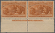 Vereinigte Staaten Von Amerika: 30c Columbus Issue (Scott No. 239), Never Hinged Bottom Imprint Pair - Other & Unclassified