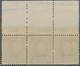 Vereinigte Staaten Von Amerika: 15c 1895 Watermarked (Scott 274), Never Hinged Full Top Plate No. 52 - Other & Unclassified