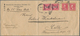 Vereinigte Staaten Von Amerika - Post In China: 1919, 4 C./2 C. (pair) With Unoverprinted 2 C. (pair - China (Sjanghai)