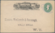 Vereinigte Staaten Von Amerika - Ganzsachen: 1883 4 Cent "WELS FARGO & C's EXPRESS" Envelope Cancell - Otros & Sin Clasificación