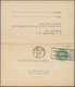 Vereinigte Staaten Von Amerika - Ganzsachen: 1908/22 Three Postal Stationery Postcards, Double Cards - Andere & Zonder Classificatie