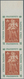 Vereinte Nationen - New York: 1967, Fraternity 10c. Green/brown IMPERFORATE Vertical Pair From Upper - Other & Unclassified