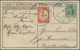 Zeppelinpost Deutschland: 1912. Rare Official Card (corner Creases) From The Flight Of The Postlufts - Airmail & Zeppelin