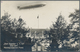 Zeppelinpost Deutschland: 1929. Real Photo Postcard (RPPC) Showing The Graf Zeppelin Airship Flying - Luchtpost & Zeppelin