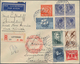 Zeppelinpost Europa: 1936, Netherlands Treaty Mail, 2 Registered Covers Dispatched For 1.Nordamerika - Andere-Europa