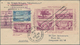 Zeppelinpost Übersee: 1936, 1st North America Trip, U.S. Mail, Cover Bearing Tipex Souvenir Sheet Fr - Zeppelins