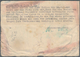Katastrophenpost: 1937, Special Part Folded Card Form "Sparkarte" Franked 10 P. "TEL AVIV 30 SP 37", - Andere & Zonder Classificatie
