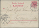 Deutsche Schiffspost - Marine: 1898, 10 Pfg GA-Karte Bzw. 10 Pfg.-Kartenbrief (leichter Querbug) Der - Otros & Sin Clasificación