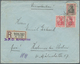 Deutsche Schiffspost Im Ausland - Seepost: 1910, 2 X 10 Pf U. 50 Pf Germania, MiF Auf Einschreibebri - Andere & Zonder Classificatie